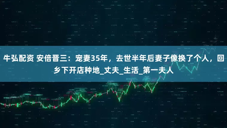 牛弘配资 安倍晋三：宠妻35年，去世半年后妻子像换了个人，回乡下开店种地_丈夫_生活_第一夫人