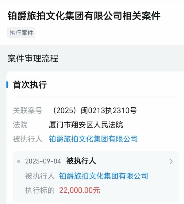 港联配资 铂爵旅拍成为被执行人, 被冻结股权已超6700万元